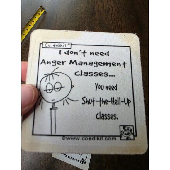 Set Of 6 Funny Coasters With Humorous Quotes - Picture 16 of 16